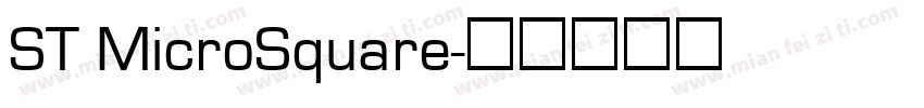 ST MicroSquare字体转换